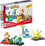 MEGA Pok&eacute;mon Building Toys Set Kanto Region Team with 130 Pieces, 4 Poseable and Articulated Characters,...