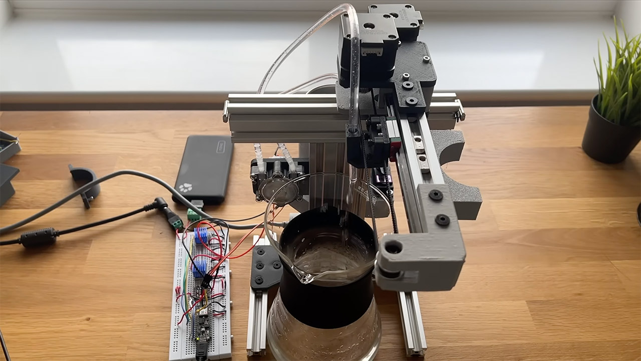 Two-Axis Coffee Machine Pour Over